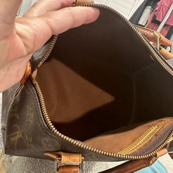 Louis Vuitton Dark Brown Monogram Satchel - Picture 11 of 14